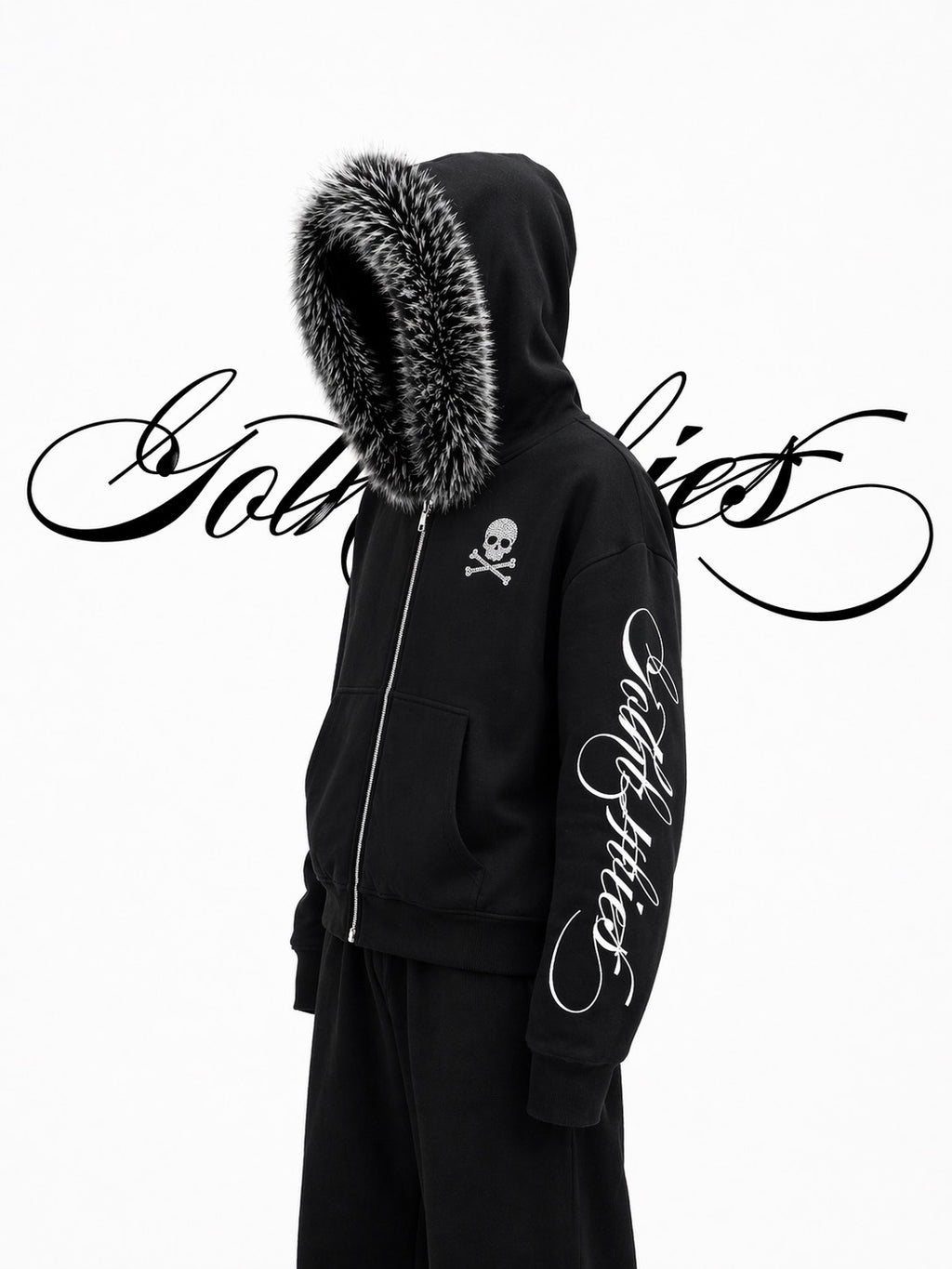 4EVER FUR ZIP UP - DETACHABLE