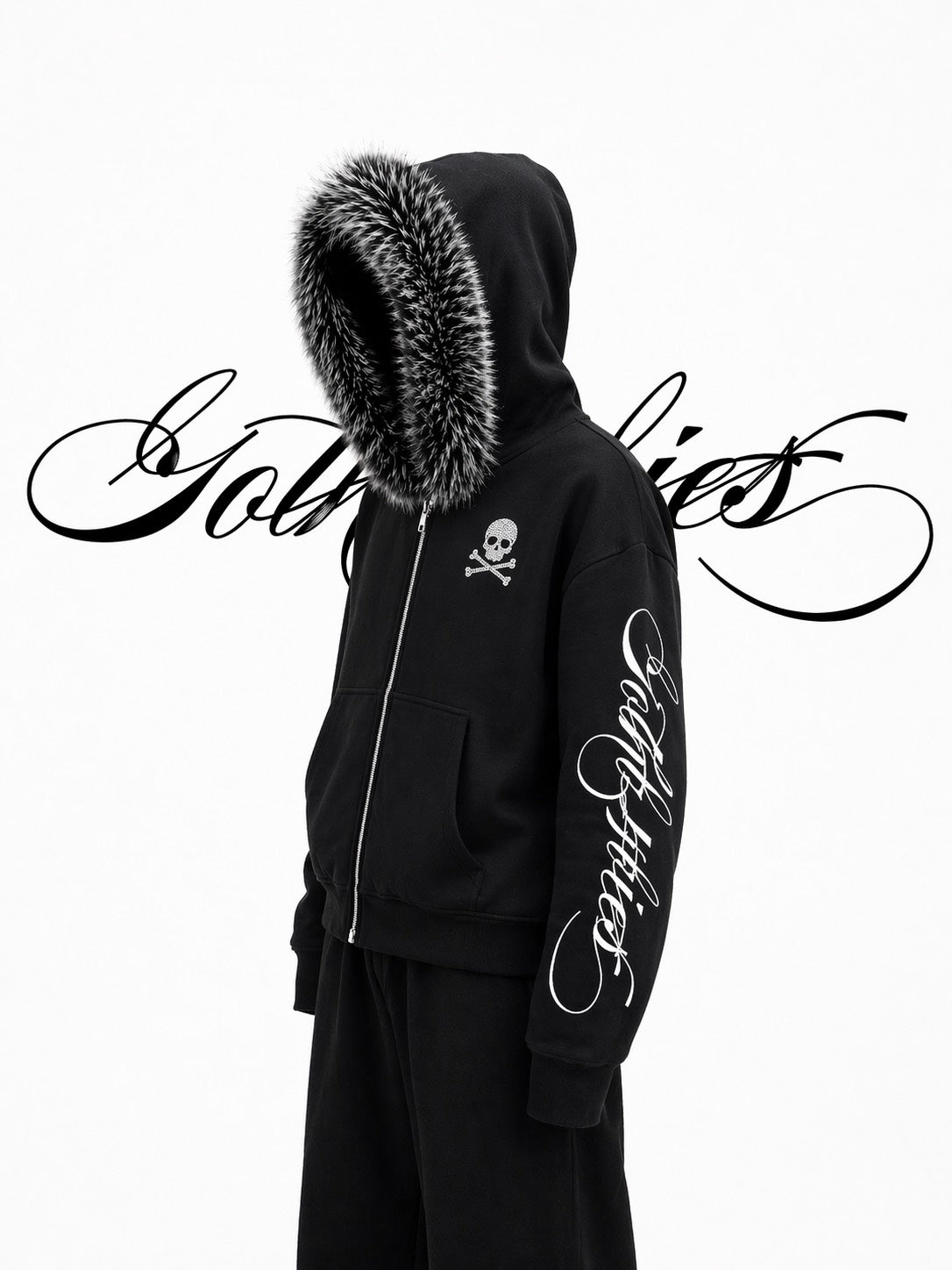 4EVER FUR ZIP UP - DETACHABLE
