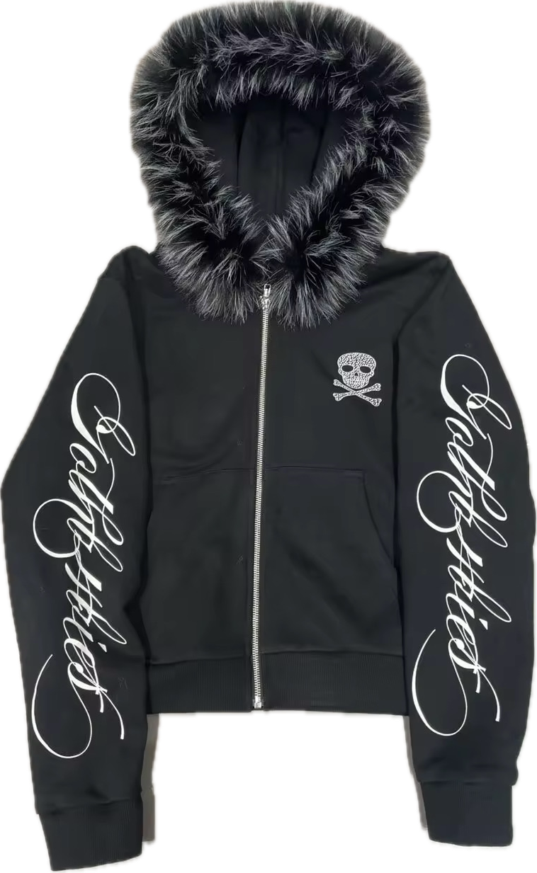 4EVER FUR ZIP UP - DETACHABLE