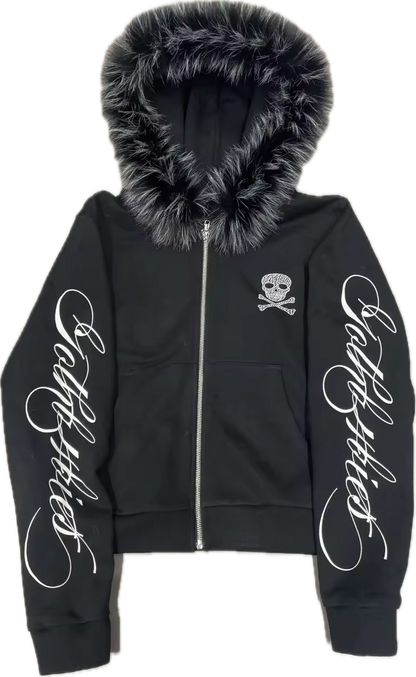 4EVER FUR ZIP UP - DETACHABLE