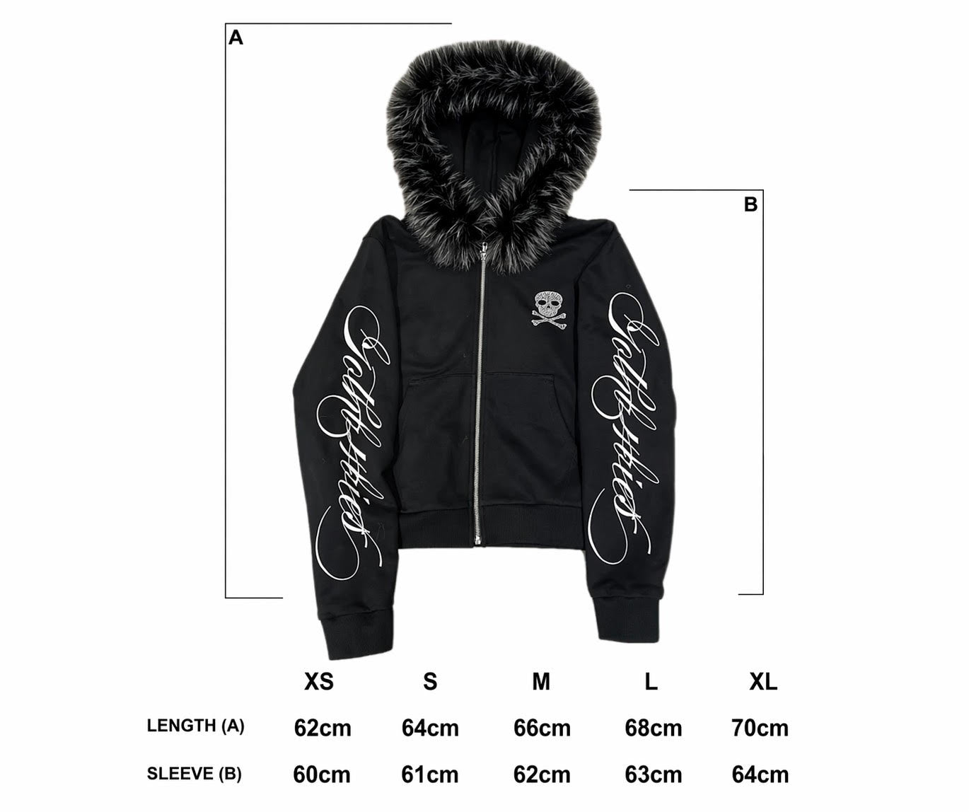 4EVER FUR ZIP UP - DETACHABLE – GothB4bies