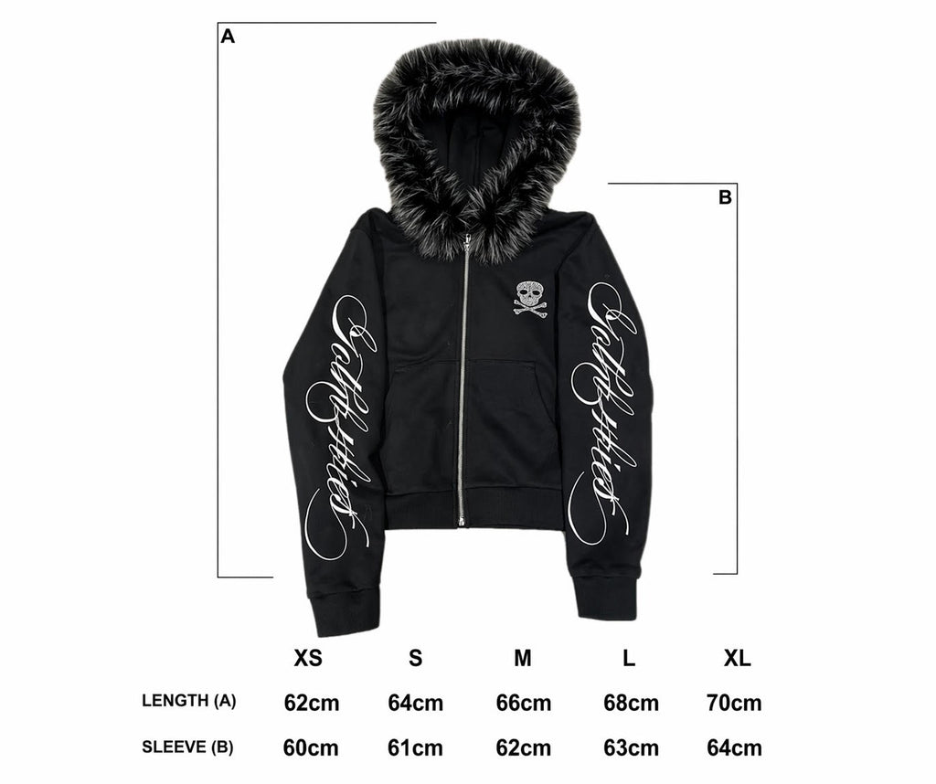 4EVER FUR ZIP UP - DETACHABLE
