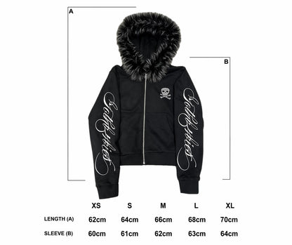 4EVER FUR ZIP UP - DETACHABLE